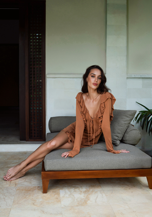 KNIT DRESS AMBER
