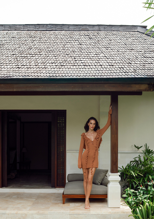 KNIT DRESS AMBER