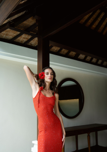KNIT LONG DRESS SIENNA