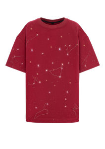 T-Shirt Maroon Galaxy