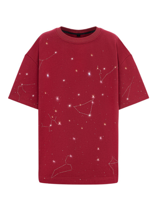 T-Shirt Maroon Galaxy