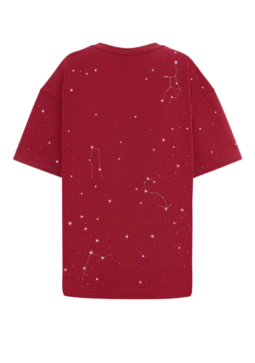 T-Shirt Maroon Galaxy