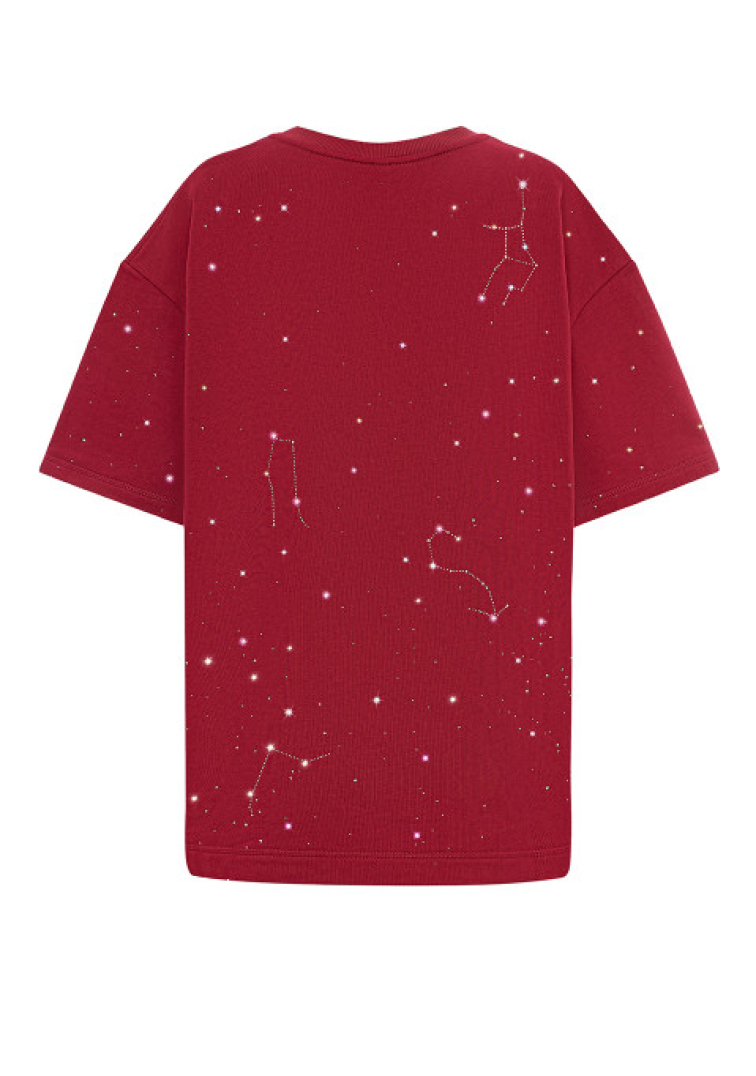 T-Shirt Maroon Galaxy