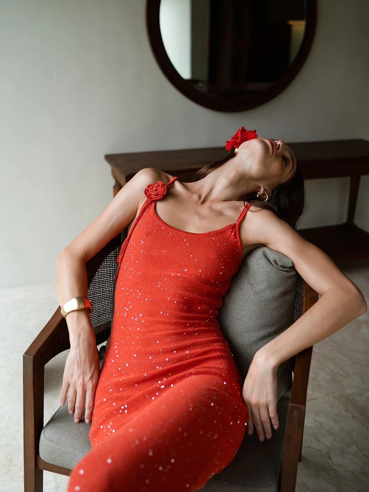KNIT LONG DRESS SIENNA