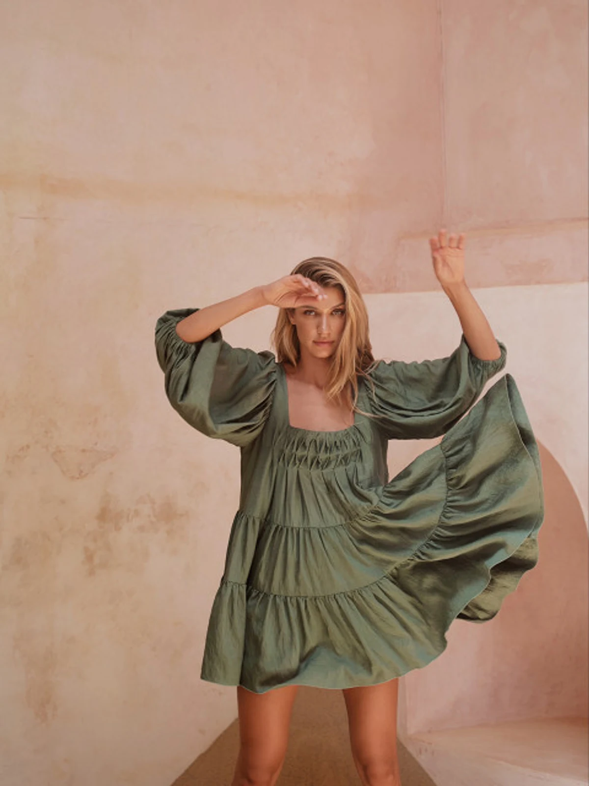 Dress Sankara Green